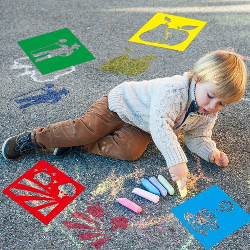 Henoyso 24 Pcs Fall Thanksgiving Stencil for Kids 8 Inch Reusable Templates in Kuwait