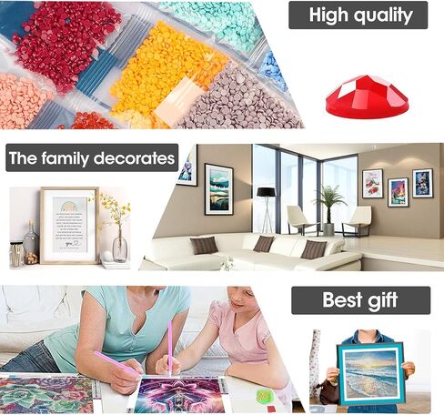 مجموعات الطلاء الماسي من جويتشي، مجموعات فنية ماسية خنزير عباد الشمس للبالغين المبتدئين، لوحة فنية خماسية الأبعاد DIY لهدية ديكور الحائط المنزلي (12 × 12 بوصة) in Kuwait