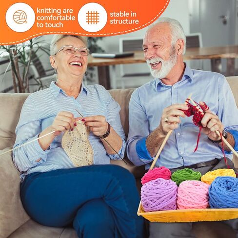 Timgle 32 skeins مكتنزة غزل الشنيل للكروشيه، 1470 ياردة ضخمة سميكة غزل رقيق مخملي ناعم غزل قطيفة لمشروع الحرف اليدوية بطانية الحياكة 32 لونًا in Kuwait