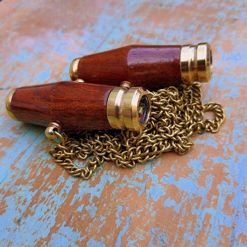 زوج من الأزواج العتيقة المشكال الخشب والنحاس قلادة المشكال لحبك واحد in Kuwait