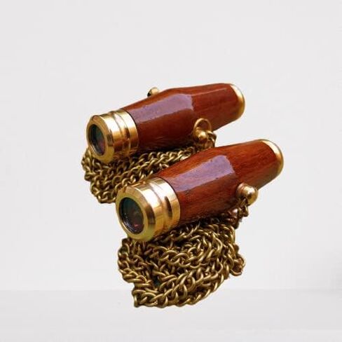 زوج من الأزواج العتيقة المشكال الخشب والنحاس قلادة المشكال لحبك واحد in Kuwait