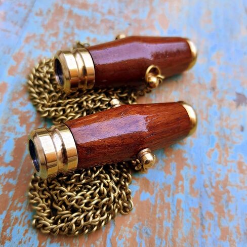 زوج من الأزواج العتيقة المشكال الخشب والنحاس قلادة المشكال لحبك واحد in Kuwait