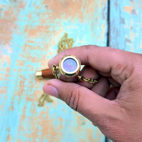 زوج من الأزواج العتيقة المشكال الخشب والنحاس قلادة المشكال لحبك واحد in Kuwait