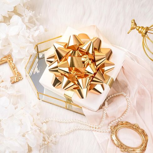 RUSPEPA Shiny Red Gift Bow, Perfect for Birthday, Christmas, Holiday, Party, Wedding, Baby Shower - 8", 1 Bow in Saudi Arabia