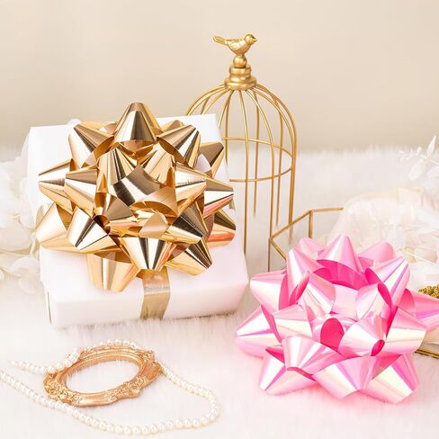 RUSPEPA Shiny Red Gift Bow, Perfect for Birthday, Christmas, Holiday, Party, Wedding, Baby Shower - 8", 1 Bow in Saudi Arabia