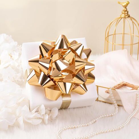 RUSPEPA Shiny Red Gift Bow, Perfect for Birthday, Christmas, Holiday, Party, Wedding, Baby Shower - 8", 1 Bow in Saudi Arabia