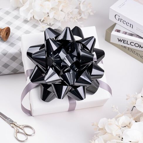 RUSPEPA Shiny Red Gift Bow, Perfect for Birthday, Christmas, Holiday, Party, Wedding, Baby Shower - 8", 1 Bow in Kuwait