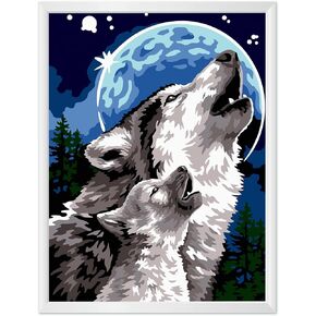 طلاء ناريولار بالأرقام للأطفال الذين تتراوح أعمارهم بين 8 و12 عامًا مع ورق مقوى مطبوع مسبقًا مقاس 7 × 9.5 بوصة، ومجموعتين من أوعية طلاء الأكريليك و3 فرش طلاء، وديكور غرفة الهدايا الحرفية للأطفال، (الأسد والقط) in Kuwait