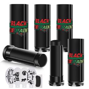 Football Stick Sports Eye Stick, Black Face Body Paint Sticks, Grease Eyeblack Football Softball Accessories, for athletes Halloween Cosplay Costume Parties Makeup,6PCS Black in Kuwait