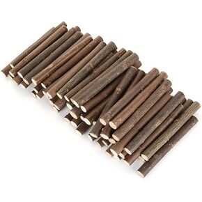 CertBuy 120 Pack Wood Log Sticks 10 CM / 4 Inch, 0.8-1.2 CM in Diameter Twigs for Crafts, Craft Twigs Branch Willow for DIY Crafts, School Projects, Festival Decoration in Kuwait
