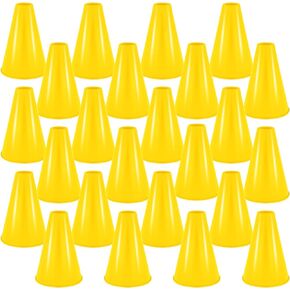 DEEKIN 24 جهاز كمبيوتر شخصى من البلاستيك الصغير مكبر الصوت الأصفر يهتف مكبر الصوت المرح ألعاب صانع الضوضاء للرياضة DIY ديكورات الألعاب مطابقة لوازم الأنشطة الخارجية ملحقات الحفلات المفضلة in Kuwait