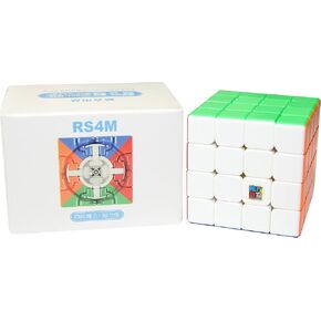 CuberShop Moyu RS4M 2020 مكعب السرعة، ألغاز مكعب سرعة 4x4 مغناطيسي فعال من حيث التكلفة، MFJS Cubing Classroom 4 × 4 مكعب سرعة احترافي بدون ملصقات (RS 4M 2020 بدون ملصقات) مكعب الميزانية in Kuwait