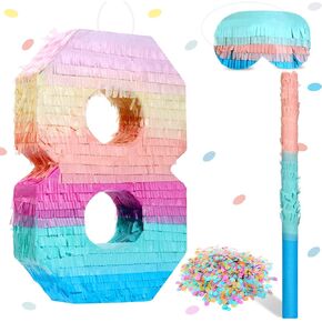 Jenaai 16 Inch Number Piñata Kids Birthday Party, Number 8 in Saudi Arabia