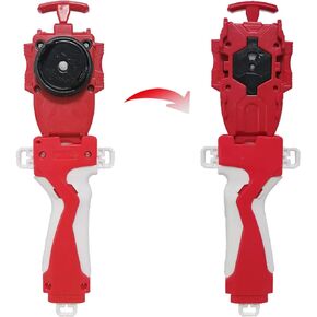 Speder Bey Gyro Blades Launcher and Grip Burst, Light Sparking Battling String Launcher Gyro Right Spin TopToys Accessories(Red) in Kuwait