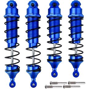 Aluminum Shocks Absorbers Assembled All Metal for Arrma 1/8 Kraton Notorious Outcast 6S BLX Upgrades Parts, Front & Rear, Replace ARA330621 ARA330622 (Set of 4) (Gray)