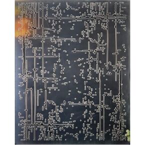 Kwan Crafts Ink Marks Plastic Embossing Folders for Card Making Scrapbooking and Other Paper Crafts, 12.1x15.2cm in Kuwait