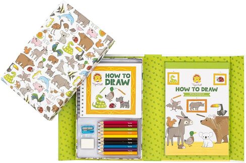 Tiger Tribe How to Draw - Wild Kingdom Coloring Set - Take Along Craft Kit - All Supplies Included - Ages 3+ - 60227 in Saudi Arabia