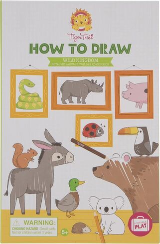 Tiger Tribe How to Draw - Wild Kingdom Coloring Set - Take Along Craft Kit - All Supplies Included - Ages 3+ - 60227 in Saudi Arabia