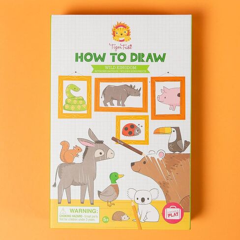 Tiger Tribe How to Draw - Wild Kingdom Coloring Set - Take Along Craft Kit - All Supplies Included - Ages 3+ - 60227 in Saudi Arabia