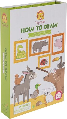 Tiger Tribe How to Draw - Wild Kingdom Coloring Set - Take Along Craft Kit - All Supplies Included - Ages 3+ - 60227 in Saudi Arabia