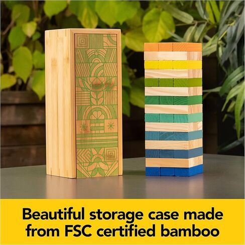 لعبة Mindful Classics، لعبة لوحية عائلية رباعية في صف مع منتجات صديقة للبيئة من الخيزران والبلاستيك المعاد تدويره، للبالغين والأطفال من سن 8 سنوات فما فوق. in Kuwait