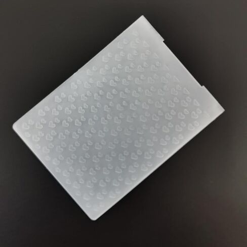WooYangFun Happy Valentin's Day Love Heart Background Embossing Folder for Card Making Floral DIY Plastic Scrapbooking Photo Album Card Paper DIY Craft Decoration Template Mold 11x16cm in Saudi Arabia