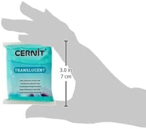 Cernit Transparant Clay 56g, 7 x 5.5 x 1.5 cm, Night Clow in Kuwait