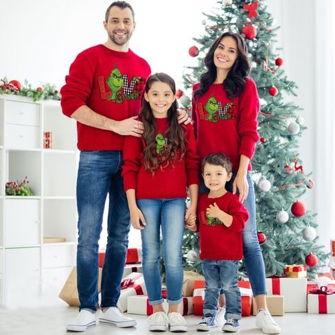 3 أوراق عيد الميلاد الحديد على النقل جاهزة للضغط على نقل الحرارة الفينيل نقل الحرارة الوحش الشعر الأخضر نقل عيد الميلاد الحديد على الشارات للقمصان الملابس قبعة أكياس وسادة DIY اللوازم الحرفية in Kuwait