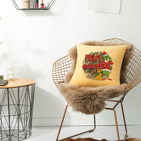 3 أوراق عيد الميلاد الحديد على النقل جاهزة للضغط على نقل الحرارة الفينيل نقل الحرارة الوحش الشعر الأخضر نقل عيد الميلاد الحديد على الشارات للقمصان الملابس قبعة أكياس وسادة DIY اللوازم الحرفية in Kuwait