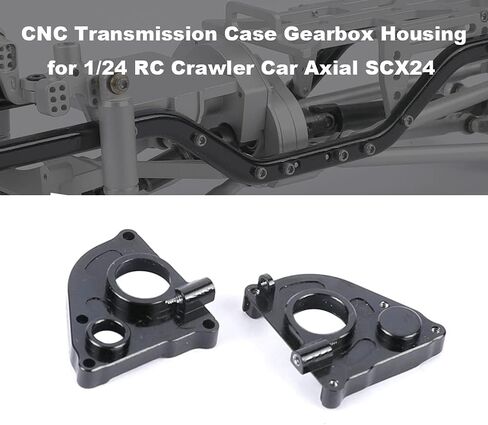 غطاء علبة ناقل الحركة من الألومنيوم RZXYLRC مبيت علبة التروس لسيارة زاحفة محورية SCX24 1/24 RC (فضي) in Kuwait