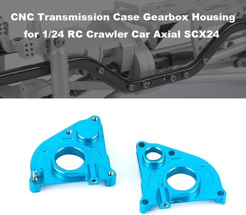 غطاء علبة ناقل الحركة من الألومنيوم RZXYLRC مبيت علبة التروس لسيارة زاحفة محورية SCX24 1/24 RC (فضي) in Kuwait