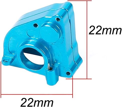 غطاء علبة ناقل الحركة من الألومنيوم RZXYLRC مبيت علبة التروس لسيارة زاحفة محورية SCX24 1/24 RC (فضي) in Kuwait
