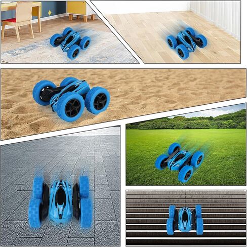 CORPER TOYS Remote Control Car for Kids Ages 6+ with Double-Sided Driving 360-degree Flips,Headlights,2.4Ghz RC Stunt Car for Boys Girls Remote Race Car Gift Set for Birthday Christmas in Kuwait