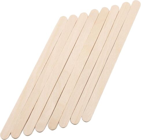 1200 PCS 4.5 Inch Popsicle Stick, Wood Craft Sticks Bulk, Lollipop Sticks, Ice Cream Popsicle Sticks for Craft Waxing Supplies, 4.5 x 0.4 x 0.08 Inch in Kuwait