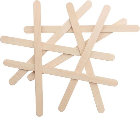 1200 PCS 4.5 Inch Popsicle Stick, Wood Craft Sticks Bulk, Lollipop Sticks, Ice Cream Popsicle Sticks for Craft Waxing Supplies, 4.5 x 0.4 x 0.08 Inch in Kuwait