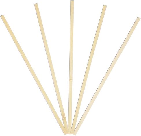 120 قطعة من أعواد الخيزران الطبيعية القوية مقاس 11.8 بوصة، أعواد حرفية خشبية، أعواد طويلة جدًا، شرائط خشبية للمشروعات اليدوية، عرض 3/8 بوصة in Kuwait