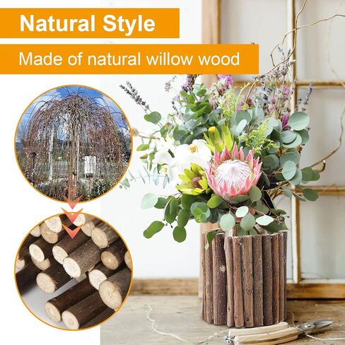 CertBuy 120 Pack Wood Log Sticks 10 CM / 4 Inch, 0.8-1.2 CM in Diameter Twigs for Crafts, Craft Twigs Branch Willow for DIY Crafts, School Projects, Festival Decoration in Kuwait