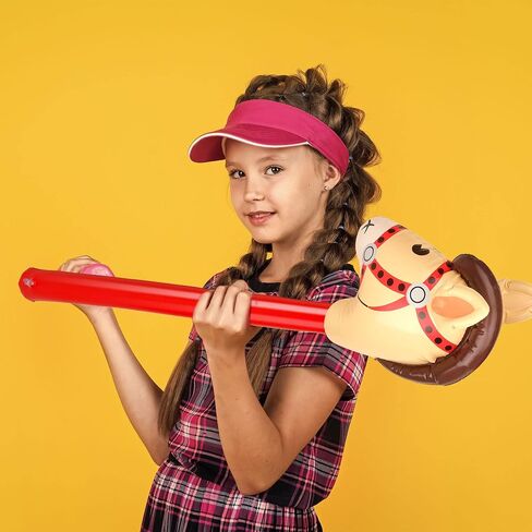 20 Pack Inflatable Stick Horse Inflatable Cowgirl Stick Inflatable Horse Head Stick for Festival Cowboy Themed Party Decoration Supplies in Saudi Arabia