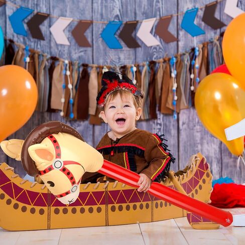 20 Pack Inflatable Stick Horse Inflatable Cowgirl Stick Inflatable Horse Head Stick for Festival Cowboy Themed Party Decoration Supplies in Saudi Arabia