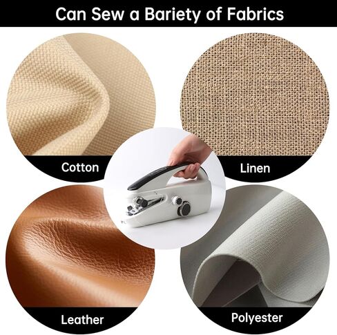 مجموعة ماكينة خياطة صغيرة، آلات خياطة صغيرة محمولة باليد للمبتدئين والخياطة السريعة للمنزل DIY المصنوعة يدويًا in Kuwait