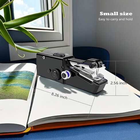 mini sewing machine，Beginners Handheld Sewing Machine, manual portable Quick Sewing Portable Sewing Machine, Electric Handy Sewing Machine, perfect for Beginners Sewing DIY Fabric Cloth Jeans in Saudi Arabia