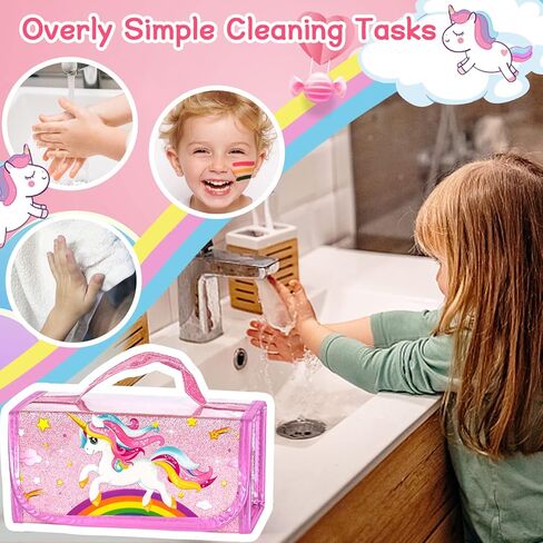 Biulotter 60pcs Fruit Scented Markers Set with Unicorn Pencil Case for Girls,Scented Markers for Kids,Coloring Set for Kids Ages 4-8,Art Supplies for Kids 4-6, Birthday Chirstmas Easter Gifts in Kuwait