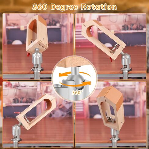 Stitching Pony 360 Rotation Leather Stitching Pony Clamp with Large Eye Sewing Needles,Scissors and Nail Files for DIY Leather Hand Stitching in Kuwait
