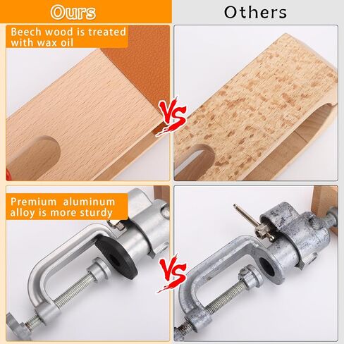 Stitching Pony 360 Rotation Leather Stitching Pony Clamp with Large Eye Sewing Needles,Scissors and Nail Files for DIY Leather Hand Stitching in Kuwait