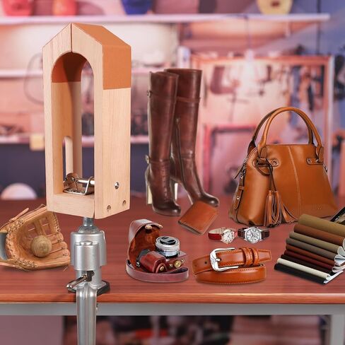 Stitching Pony 360 Rotation Leather Stitching Pony Clamp with Large Eye Sewing Needles,Scissors and Nail Files for DIY Leather Hand Stitching in Kuwait