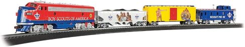 قطارات باخمان - BSA® All American (Boy Scouts of America®) - مجموعة قطارات كهربائية جاهزة للتشغيل - مقياس HO in Saudi Arabia