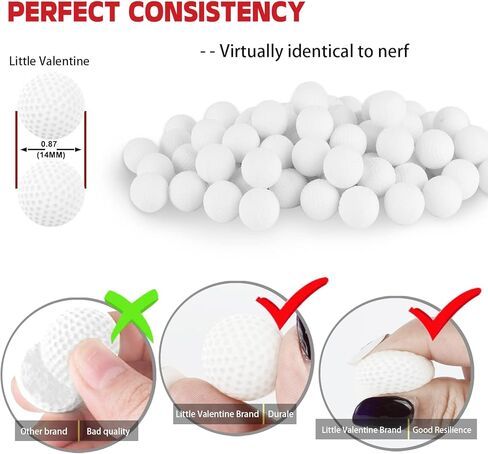 Little Valentine Glow at Dark 400-Round Refill Pack for Nerf Hyper-White in Kuwait