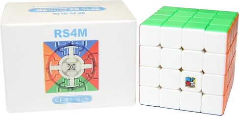 CuberShop Moyu RS4M 2020 مكعب السرعة، ألغاز مكعب سرعة 4x4 مغناطيسي فعال من حيث التكلفة، MFJS Cubing Classroom 4 × 4 مكعب سرعة احترافي بدون ملصقات (RS 4M 2020 بدون ملصقات) مكعب الميزانية in Kuwait