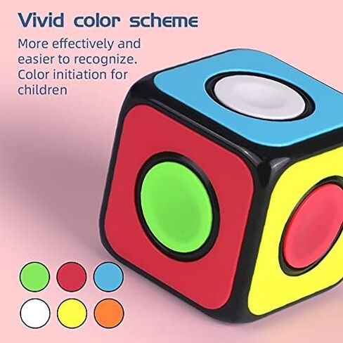Cuberspeed QY Toys 1x1x1 Speed Cube 02 Black 1x1 Magic Cube Puzzle QY Toys O2 Cube Fidget Spinner in Kuwait