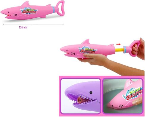 مسدسات المياه للأطفال الذين تتراوح أعمارهم بين 4-8 سنوات، حمام سباحة، 3 عبوات من ألعاب القرش، مسدسات رش المياه، نطاق 30 قدمًا، ألعاب صيفية خارجية للأطفال الصغار من عمر 2-4 سنوات in Kuwait